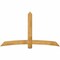 Ekena Millwork Bellingham Rough Sawn Timber Gable Bracket, Western Red Cedar, 84"W x 49"H x 2"D x 6"F, 14/12 Pitch GBW084X49X0206BEL00RWR - alternate 1